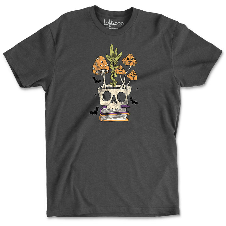 Retro Skull Planter Crewneck T-Shirt