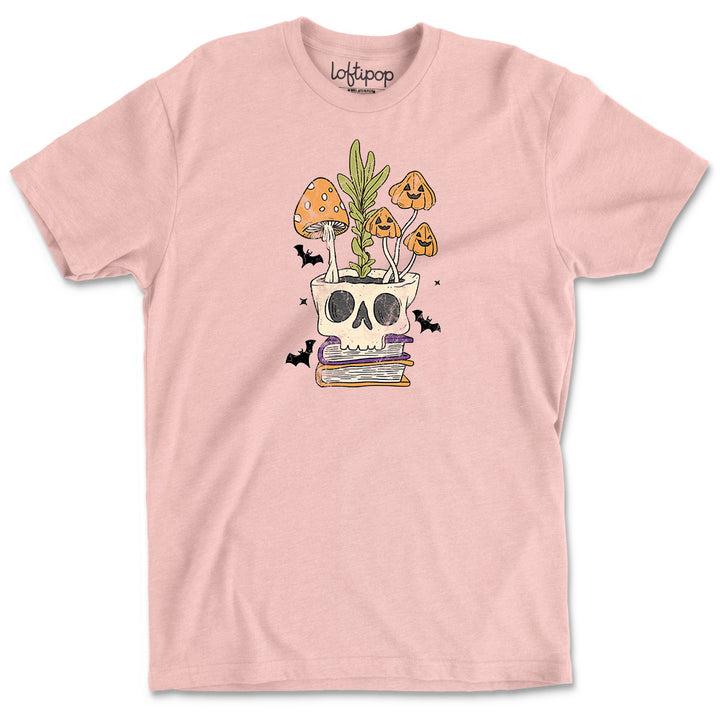 Retro Skull Planter Crewneck T-Shirt