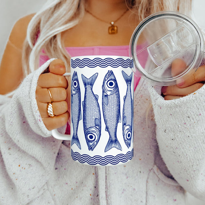 Sardines Insulated Travel Mug - Loftipop