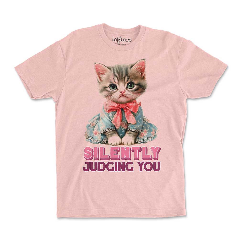 Silently Judging You Crewneck Tshirt - Loftipop