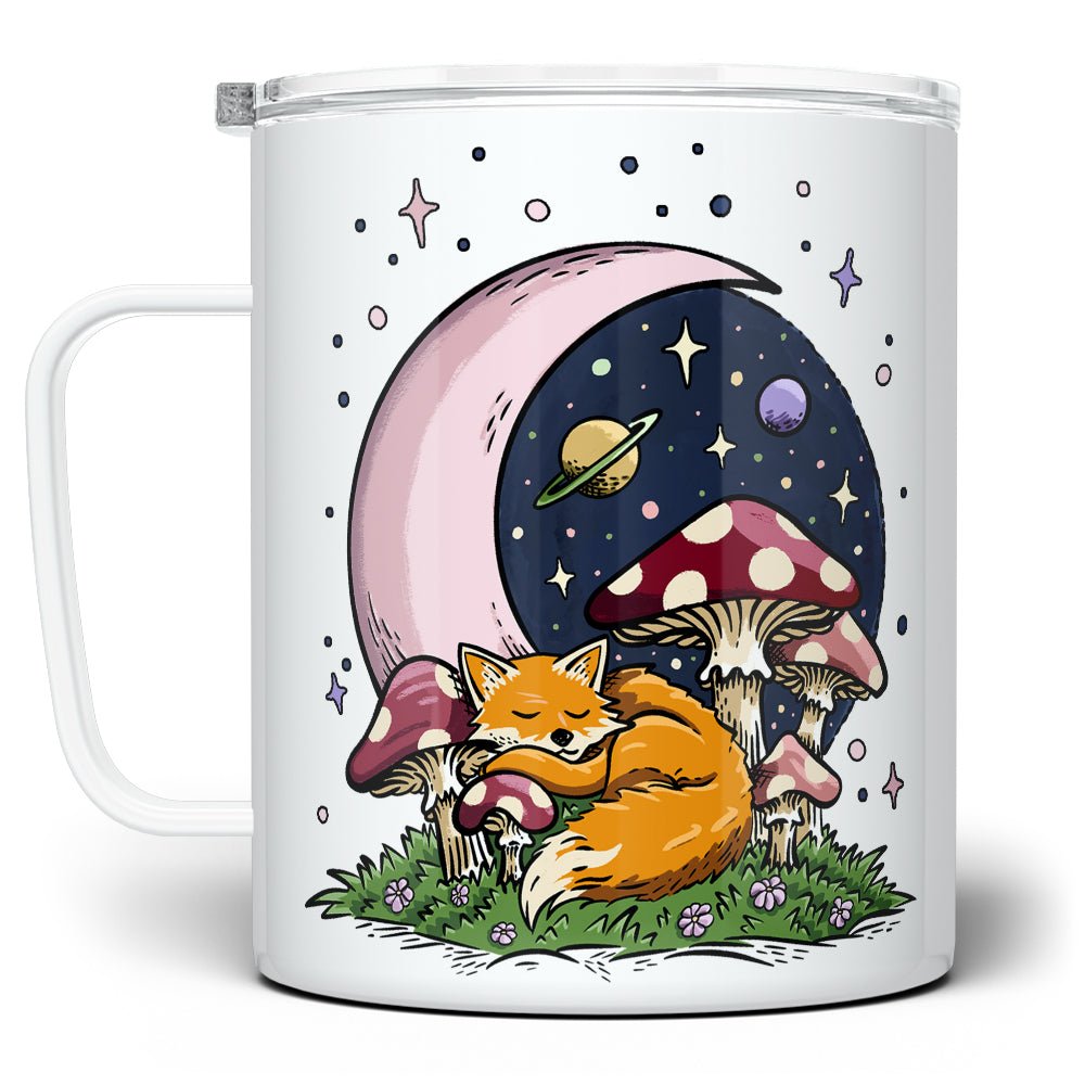 Sleeping Moon Fox Insulated Travel Mug - Loftipop