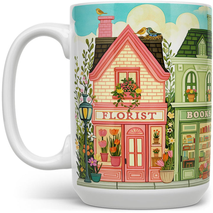 Spring Storefront Shops Mug - Loftipop