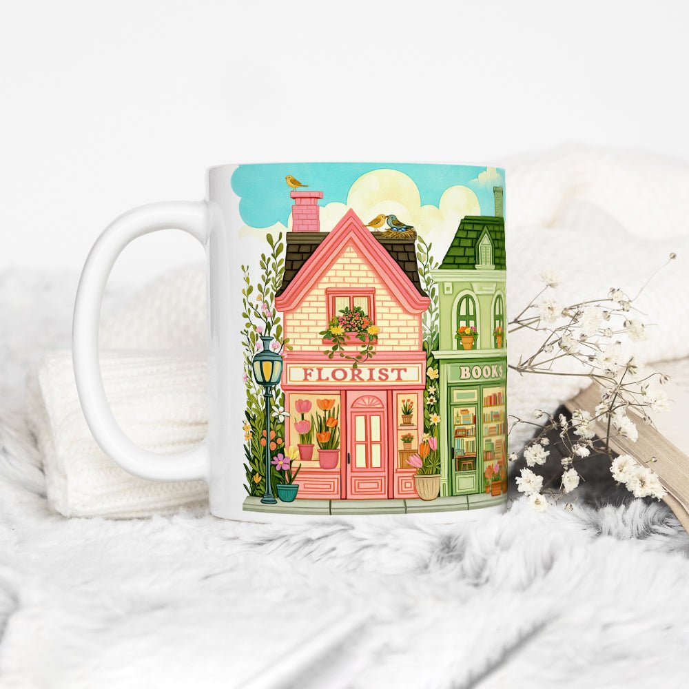Spring Storefront Shops Mug - Loftipop