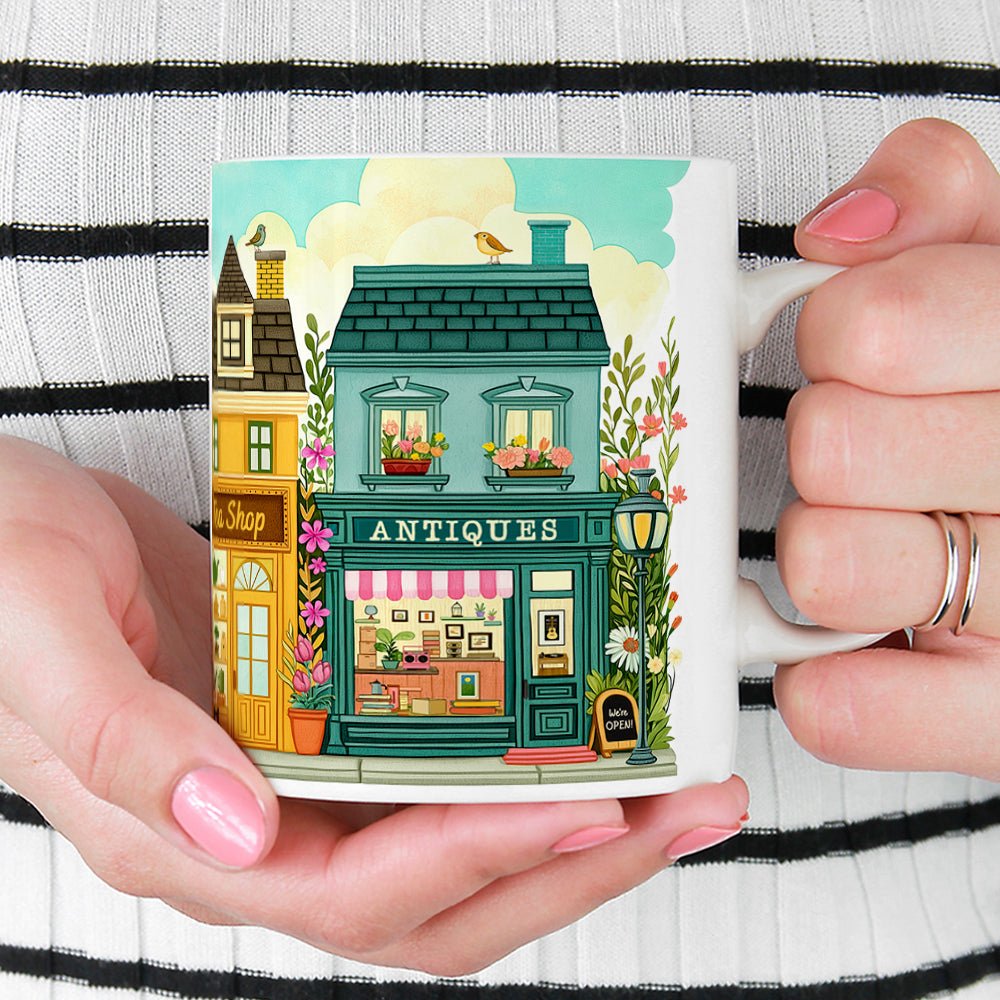 Spring Storefront Shops Mug - Loftipop
