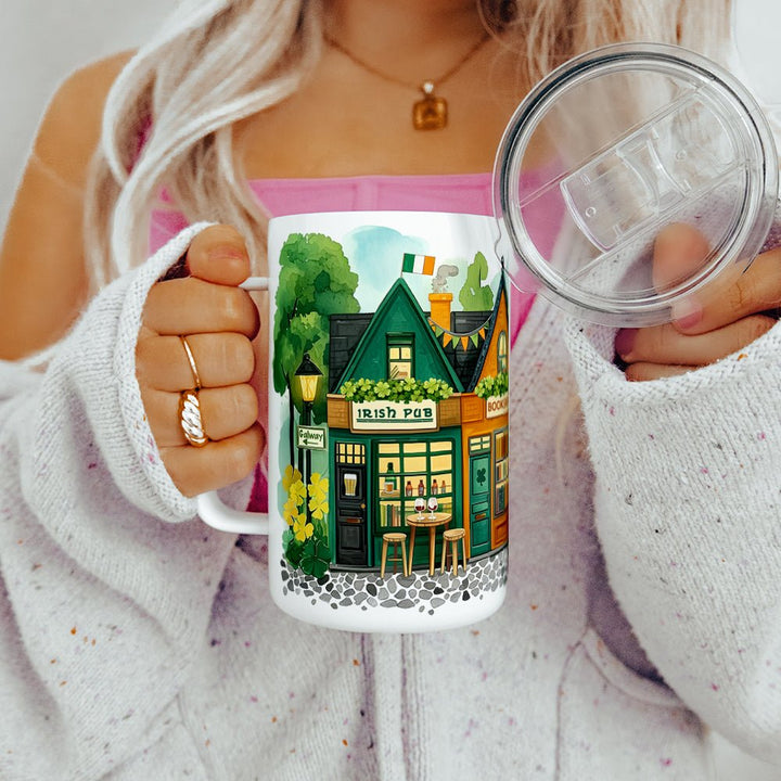 St. Patrick's Storefront Shops Insulated Travel Mug - Loftipop