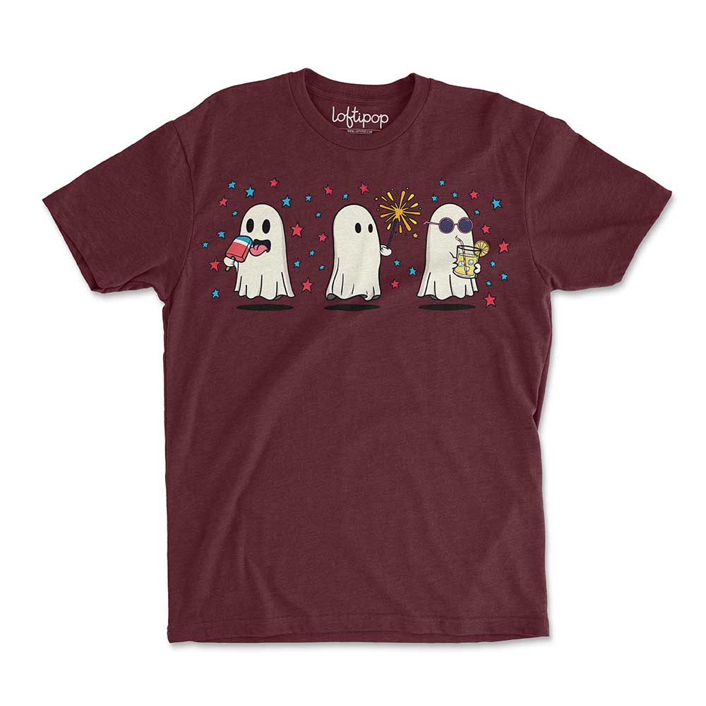 Summer Ghosts Crewneck Tshirt - Loftipop
