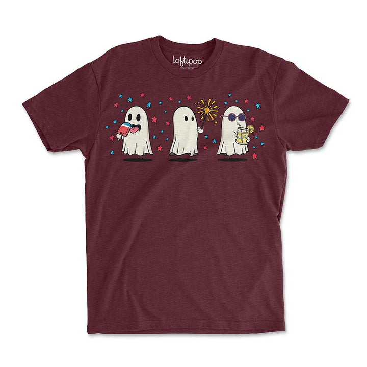 Summer Ghosts Crewneck Tshirt - Loftipop