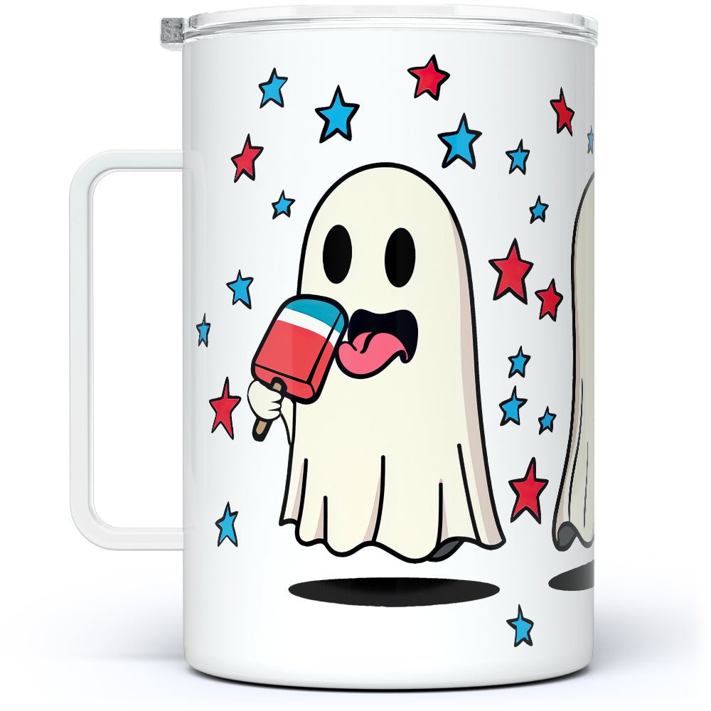Summer Ghosts Insulated Travel Mug - Loftipop