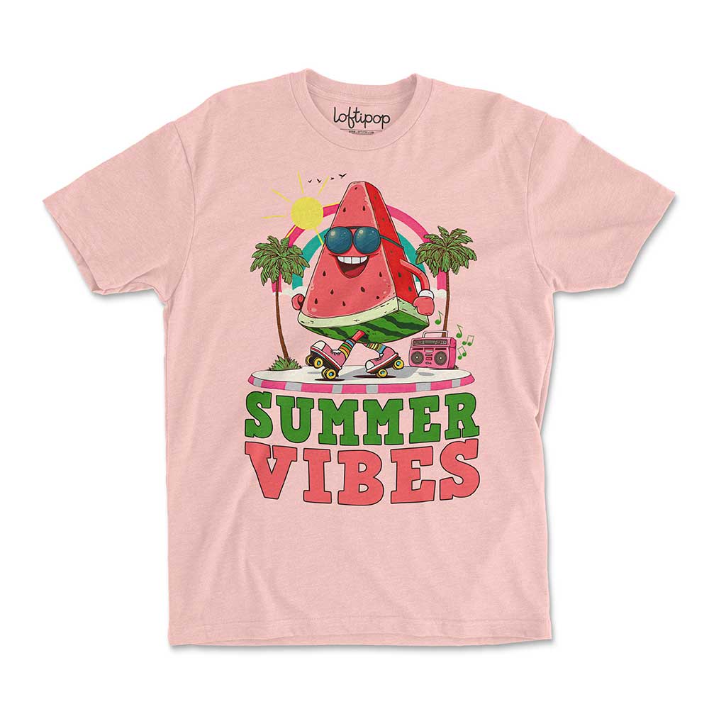 Summer Vibes Crewneck Tshirt - Loftipop