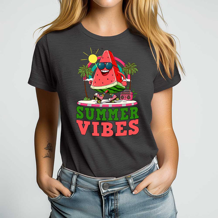 Summer Vibes Crewneck Tshirt - Loftipop