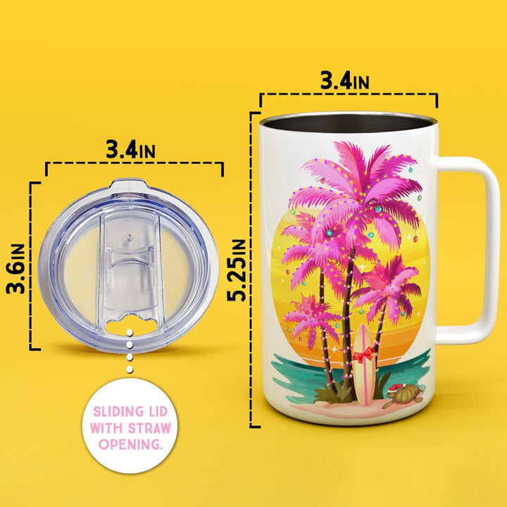 Sunset Surf Holiday Insulated Travel Mug - Loftipop