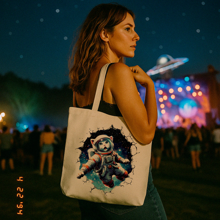 Astronaut Cat Tote Bag