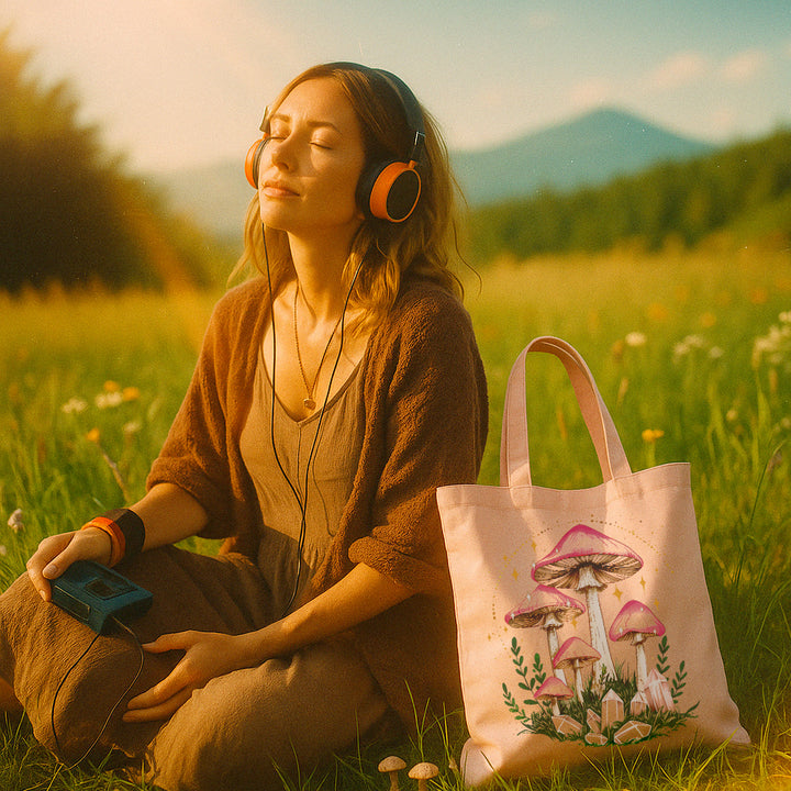 Celestial Mushroom Tote Bag