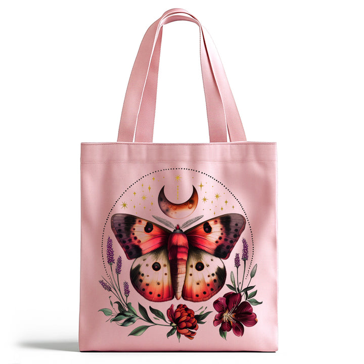 Floral Moth Tote Bag