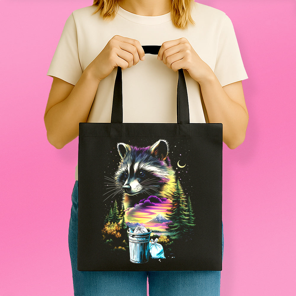 Nature Raccoon Tote Bag