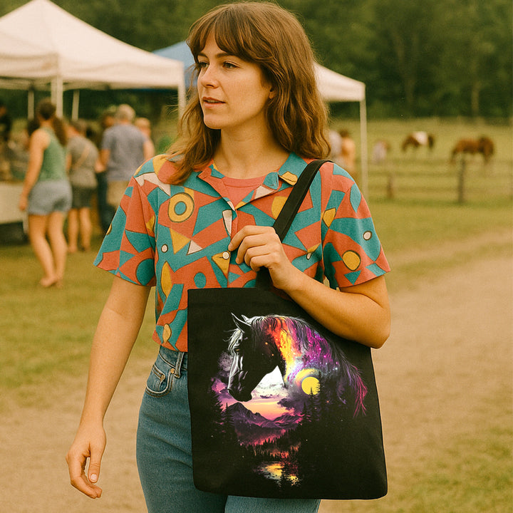 Cosmic Horse Tote Bag