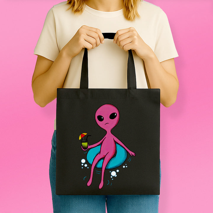 Poolside Alien Tote Bag