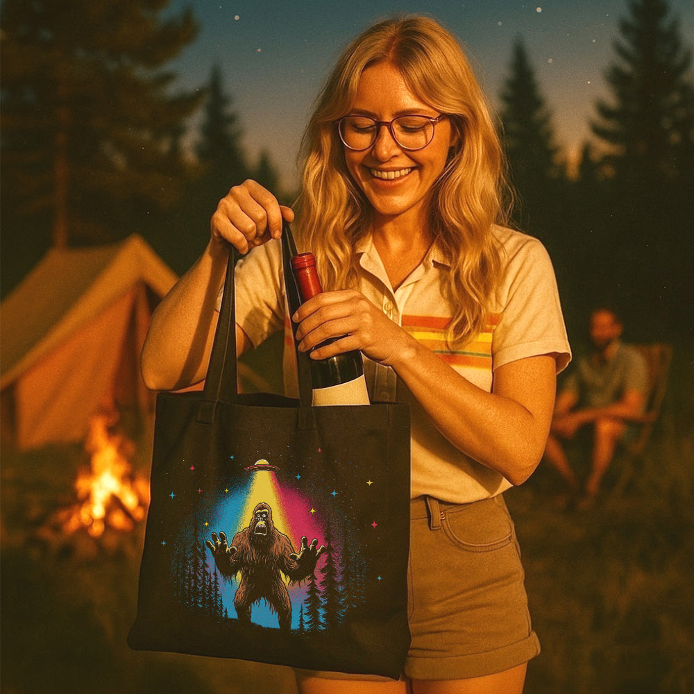 Bigfoot UFO Tote Bag