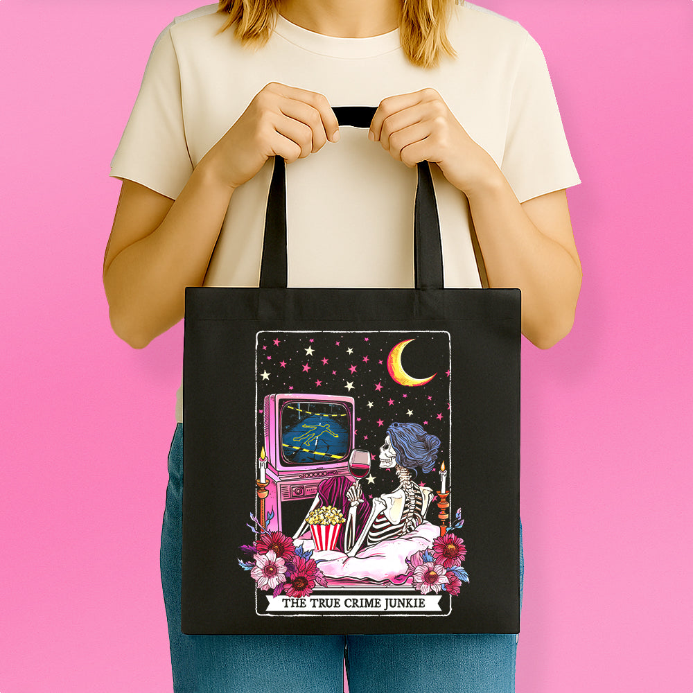 The True Crime Junkie Tarot Tote Bag