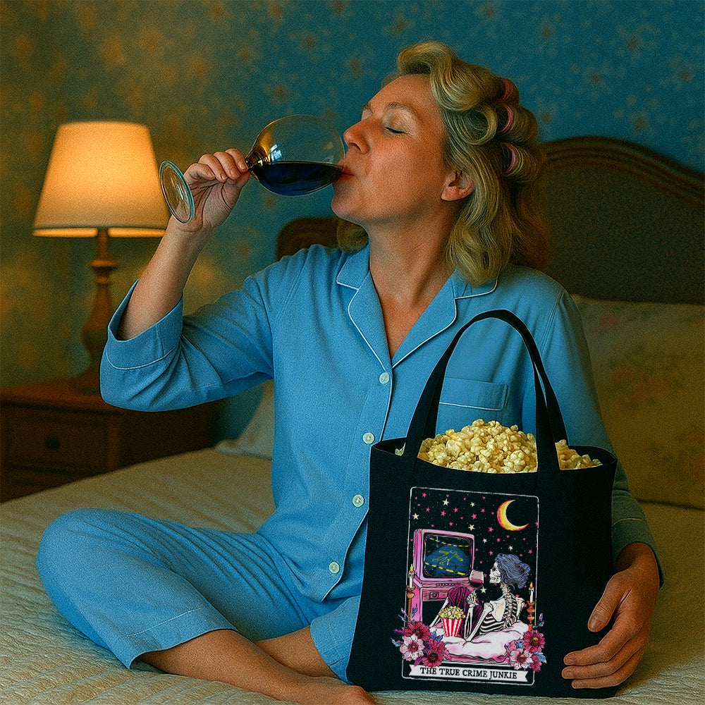 The True Crime Junkie Tarot Tote Bag