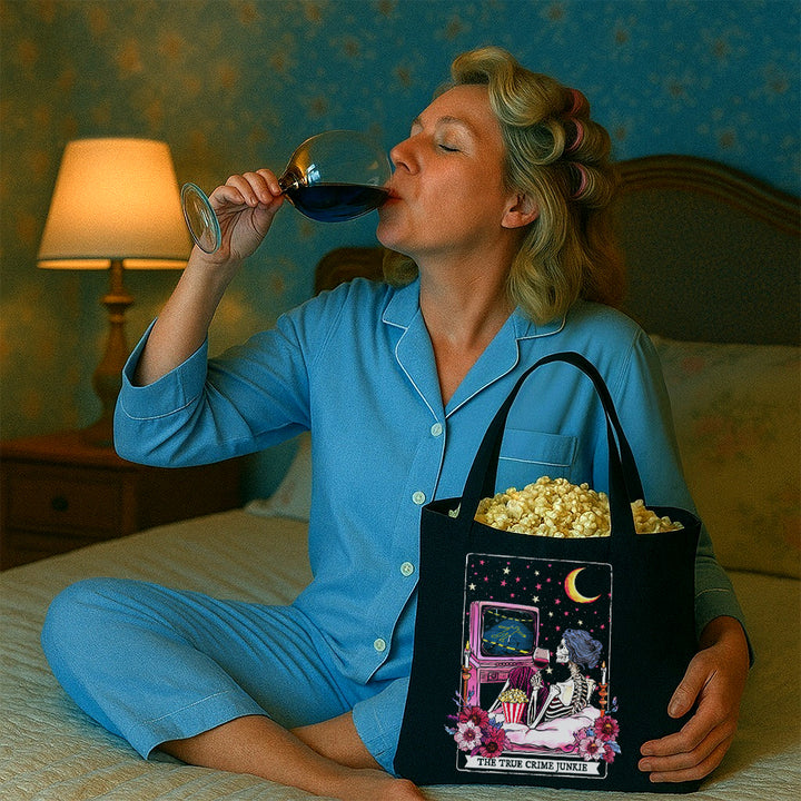 The True Crime Junkie Tarot Tote Bag