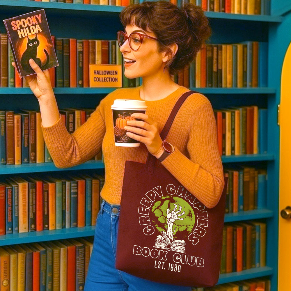 Creepy Chapters Book Club Tote Bag