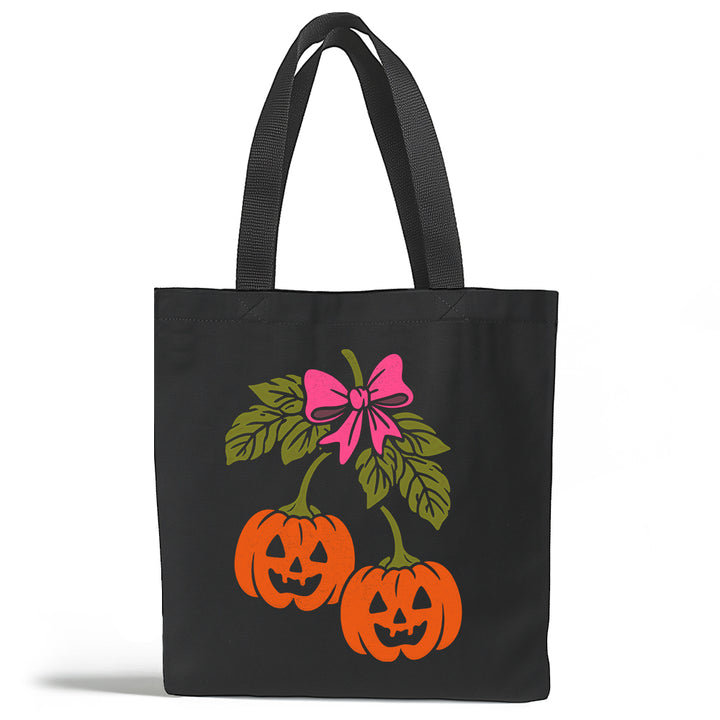 Halloween Pumpkin Cherries Tote Bag