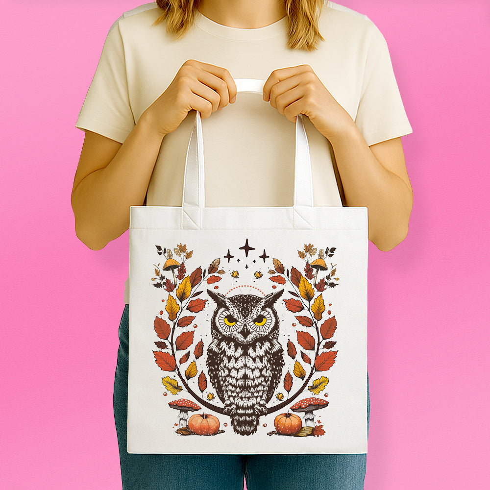 Autumn Owl Tote Bag