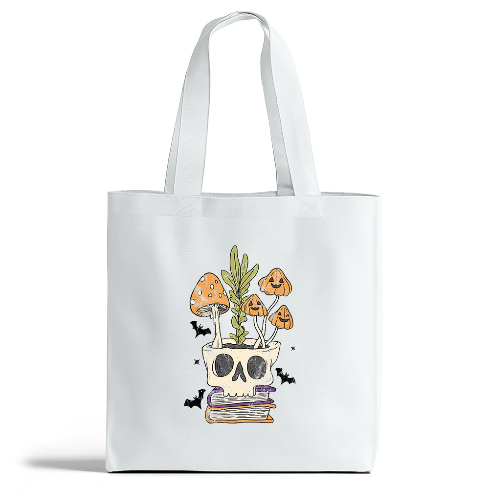 Retro Skull Planter Tote Bag