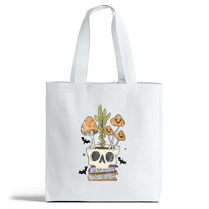 Retro Skull Planter Tote Bag