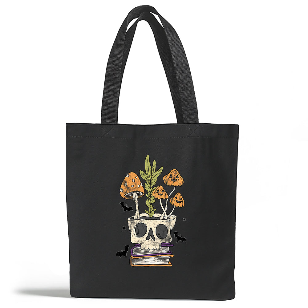 Retro Skull Planter Tote Bag
