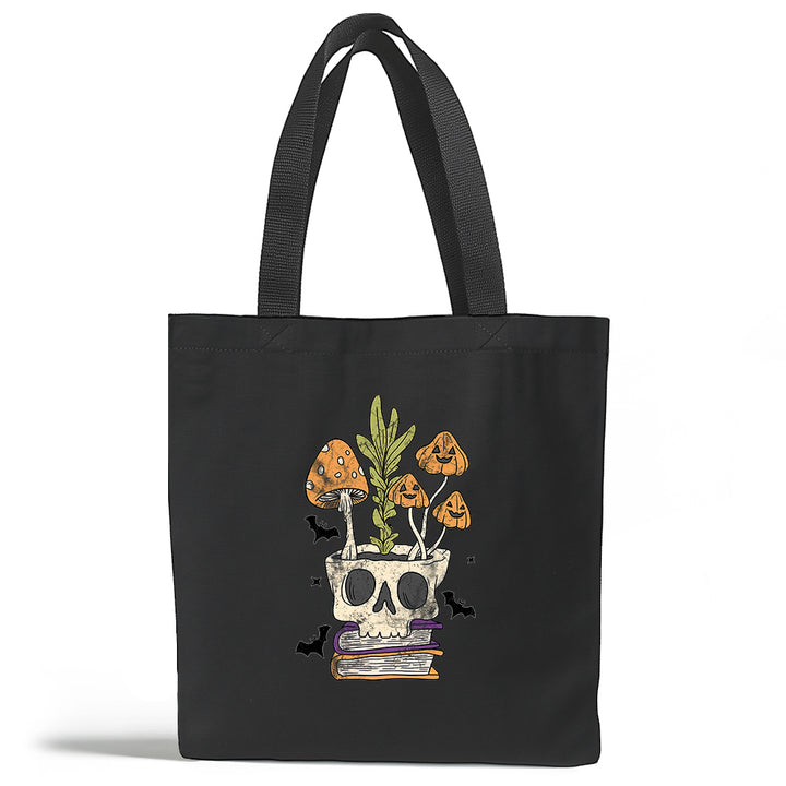 Retro Skull Planter Tote Bag