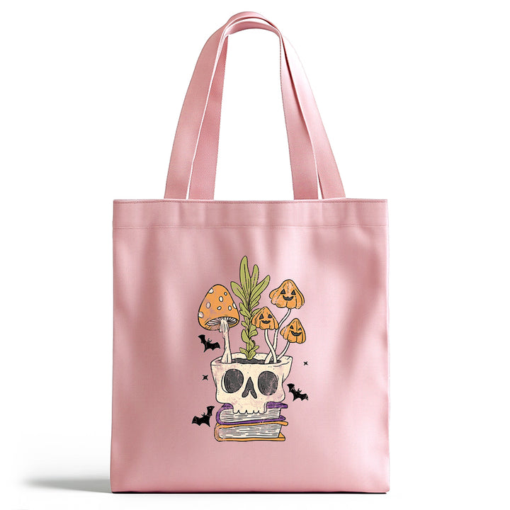 Retro Skull Planter Tote Bag