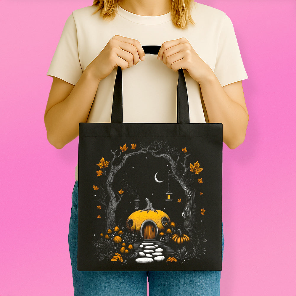 Forest Pumpkin House Tote Bag
