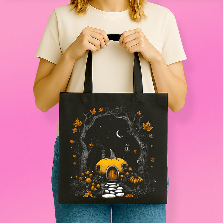 Forest Pumpkin House Tote Bag