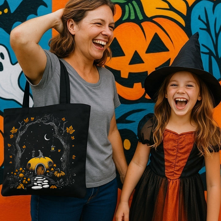 Forest Pumpkin House Tote Bag