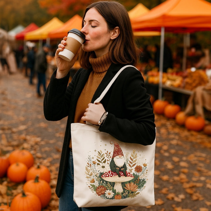 Fall Gnome Tote Bag