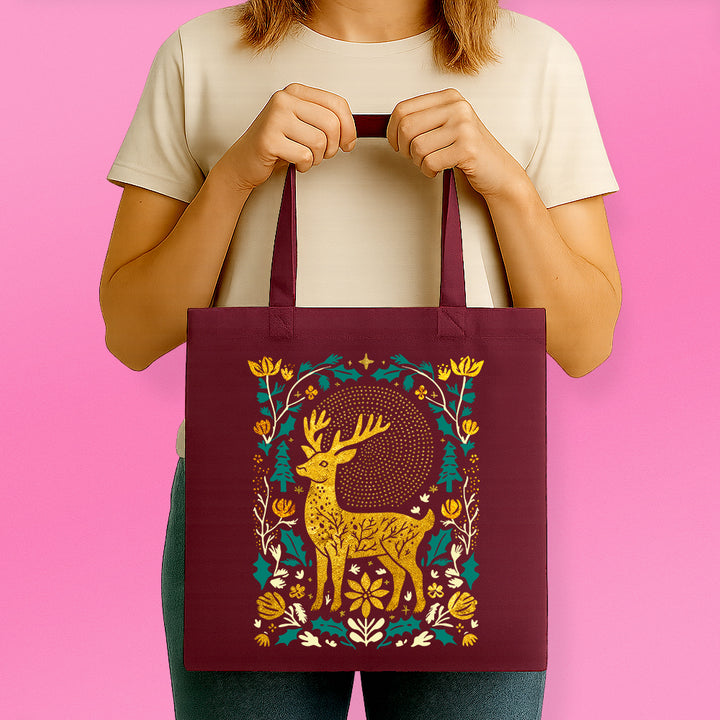 Forest Deer Tote Bag