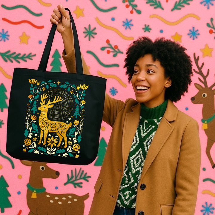 Forest Deer Tote Bag