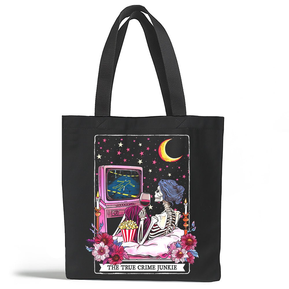 The True Crime Junkie Tarot Tote Bag - Loftipop