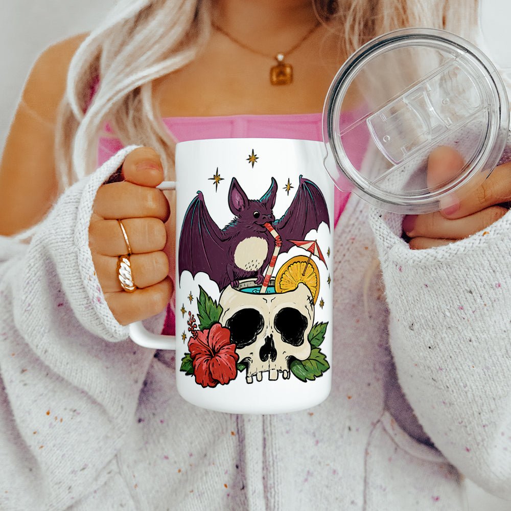 Tiki Bat Insulated Travel Mug - Loftipop