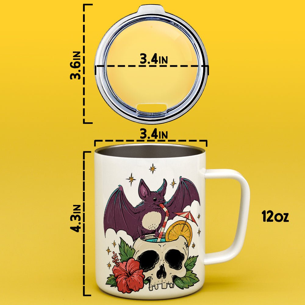 Tiki Bat Insulated Travel Mug - Loftipop