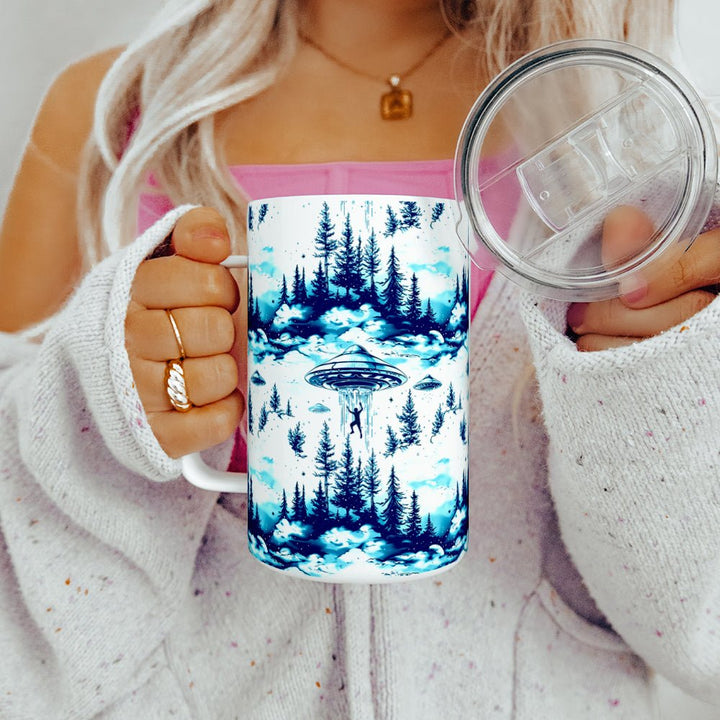 UFO Abduction Insulated Travel Mug - Loftipop