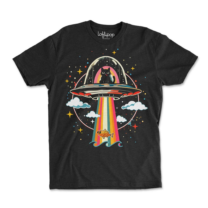 UFO Cat Crewneck Tshirt - Loftipop