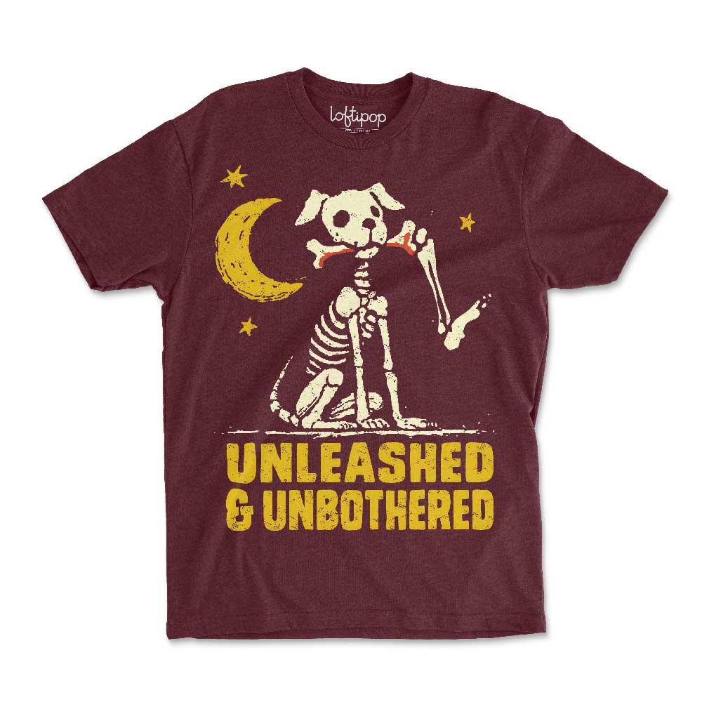 Unleashed & Unbothered Dog Crewneck T-Shirt - Loftipop