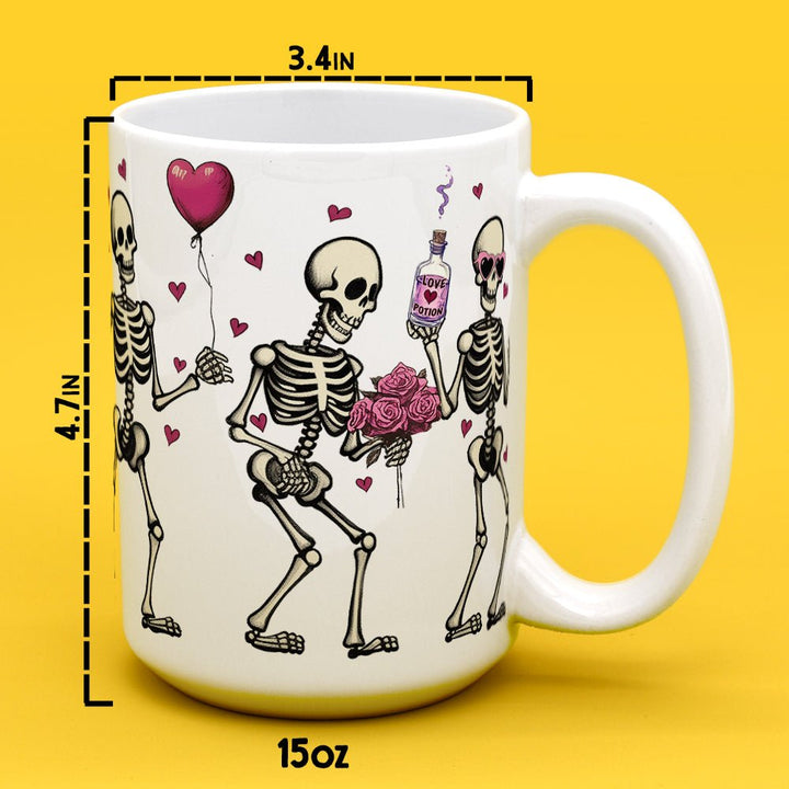Valentine Dancing Skeletons Mug - Loftipop