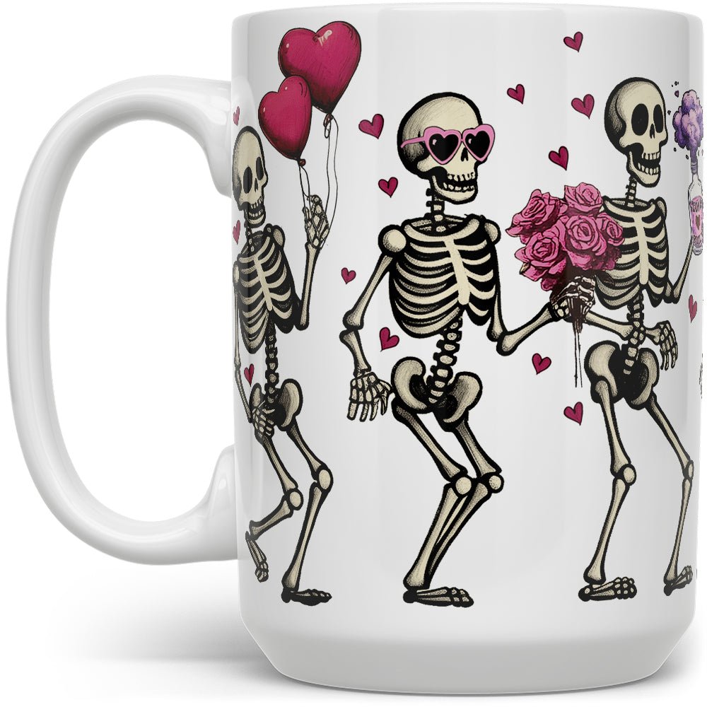 Valentine Dancing Skeletons Mug - Loftipop