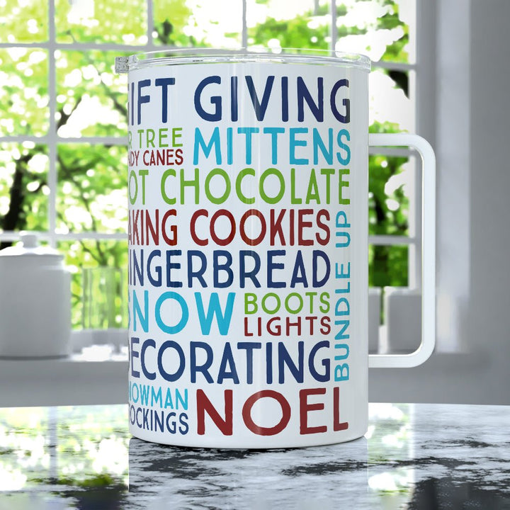 Winter Christmas Holiday Insulated Travel Mug - Loftipop