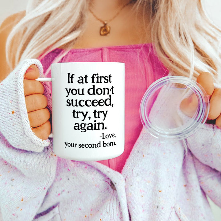 If At First You Don't Succeed Insulated Travel Mug - Loftipop