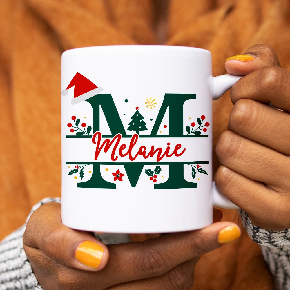 Personalized Christmas Name and Initial Mug - Loftipop